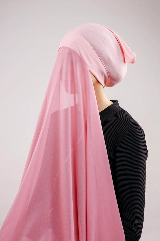 PRE-SEWN INSTANT GEORGETTE- BABY PINK