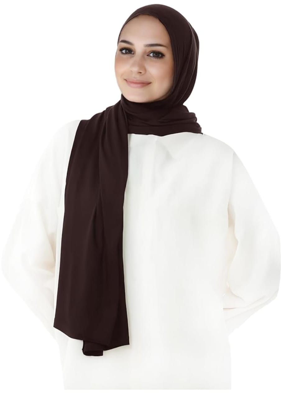 PRE-SEWN INSTANT GEORGETTE- DARK BROWN