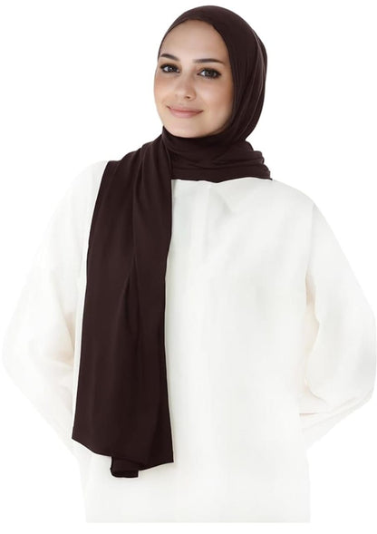 PRE-SEWN INSTANT GEORGETTE- DARK BROWN