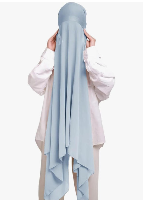 PRE-SEWN INSTANT GEORGETTE- SKY BLUE