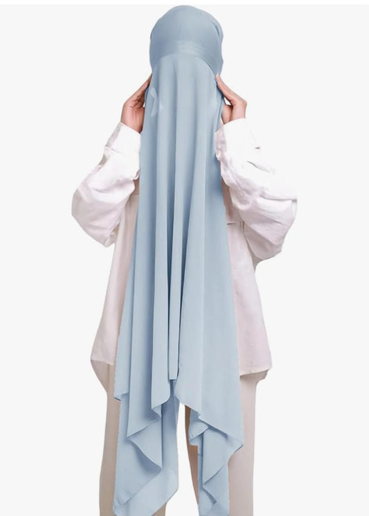PRE-SEWN INSTANT GEORGETTE- SKY BLUE