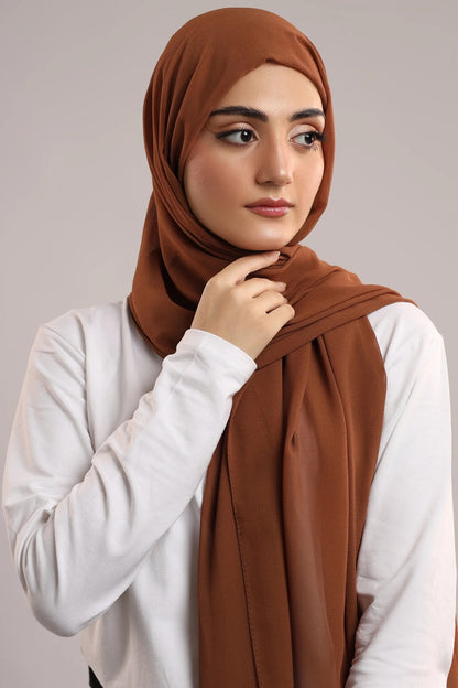 PRE-SEWN INSTANT GEORGETTE- RUST